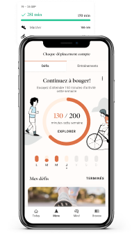 Interface du programme de Bien-être dans l'application de Dialogue